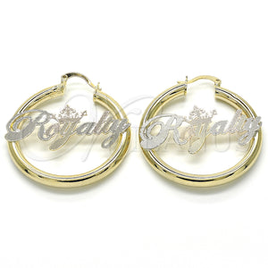 Gold Filled Hoop Earrings — Medium Hoop Polished Tricolor 02.63. — main product view — SKU 124998 | Oro Laminado aretes de aro — Medium Hoop pulido Tricolor 02.63. — SKU 124998