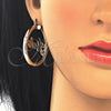 Oro Laminado Medium Hoop, Gold Filled Style Polished, Tricolor, 02.63.2654.1.40