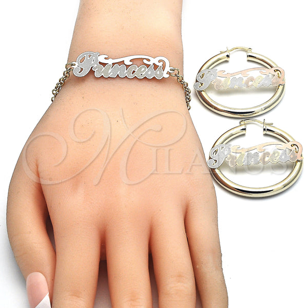 Gold Filled Ring — Necklace Bracelet and Earring Polished Tricolor 06.63. — alternate product view — SKU 125026 | Oro Laminado anillo — Necklace Bracelet and Earring pulido Tricolor 06.63. — SKU 125026