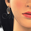 Oro Laminado Small Hoop, Gold Filled Style Matte Finish, Tricolor, 02.65.2652.20