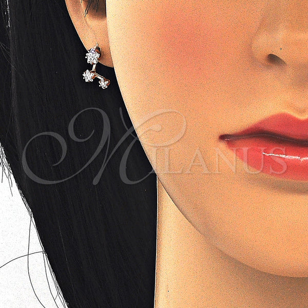 Sterling Silver Ring — Stud Earring Star Design with White Cubic Zirconia — alternate product view — SKU 125095 | Plata 925 anillo — Stud Earring estrella diseño with blanco Cubic Zirconia — SKU 125095