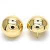 Oro Laminado Leverback Earring, Gold Filled Style Polished, Golden Finish, 02.163.0073