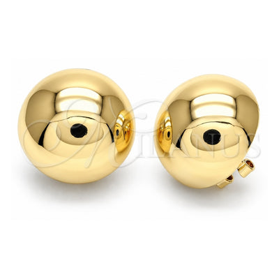 Oro Laminado Leverback Earring, Gold Filled Style Polished, Golden Finish, 02.163.0073