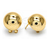Oro Laminado Leverback Earring, Gold Filled Style Polished, Golden Finish, 02.163.0075