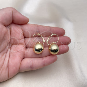 Gold Filled Ring — Leverback Earring Polished 02. — main product view — SKU 125117 | Oro Laminado anillo — Leverback Earring pulido 02. — SKU 125117