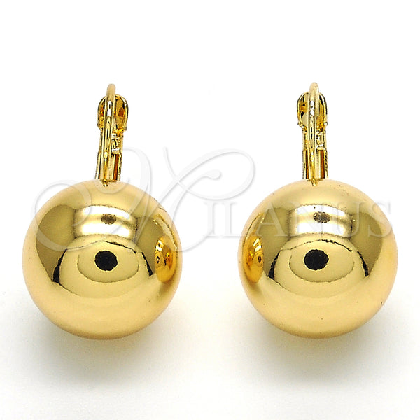 Gold Filled Ring — Leverback Earring Polished 02. — alternate product view — SKU 125117 | Oro Laminado anillo — Leverback Earring pulido 02. — SKU 125117
