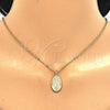 Oro Laminado Religious Pendant, Gold Filled Style Guadalupe Design, Polished, Golden Finish, 05.100.0002