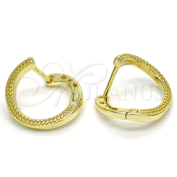 Sterling Silver Hoop Earrings — Huggie Hoop Polished 02. — main product view — SKU 125181 | Plata 925 aretes de aro — Huggie Hoop pulido 02. — SKU 125181