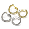 Sterling Silver Huggie Hoop, Polished, Golden Finish, 02.186.0136.15