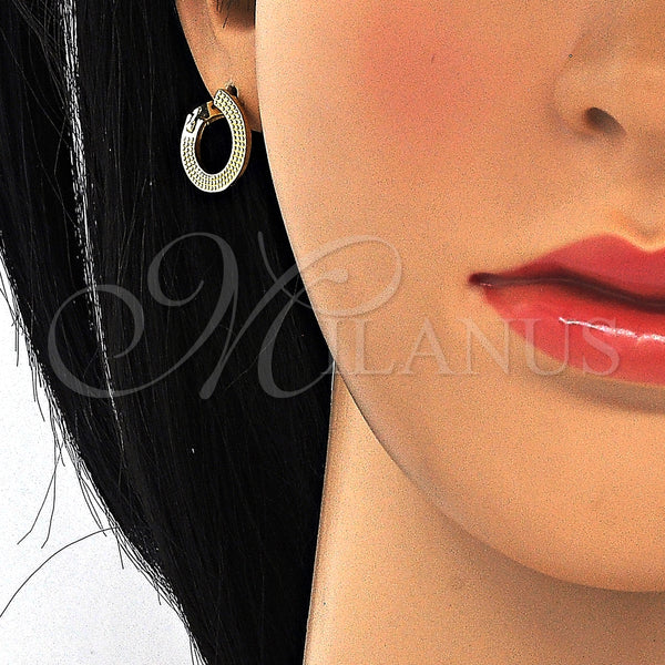 Sterling Silver Hoop Earrings — Huggie Hoop Polished 02. — alternate product view — SKU 125183 | Plata 925 aretes de aro — Huggie Hoop pulido 02. — SKU 125183
