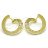 Sterling Silver Huggie Hoop, Polished, Golden Finish, 02.186.0137.15
