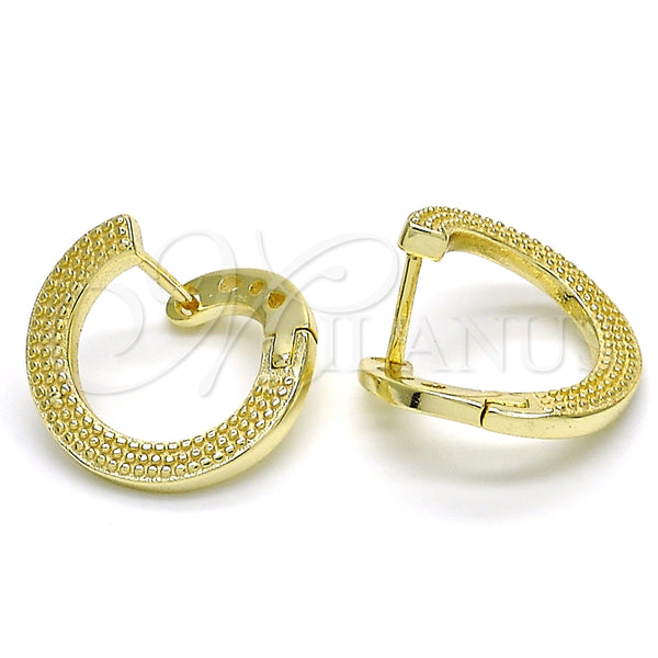 Sterling Silver Hoop Earrings — Huggie Hoop Polished 02. — main product view — SKU 125183 | Plata 925 aretes de aro — Huggie Hoop pulido 02. — SKU 125183