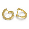 Sterling Silver Huggie Hoop, Polished, Golden Finish, 02.186.0137.15
