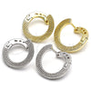 Sterling Silver Huggie Hoop, Polished, Golden Finish, 02.186.0137.15