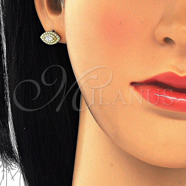 Sterling Silver Ring — Stud Earring with White Cubic Zirconia Polished 02. — alternate product view — SKU 125199 | Plata 925 anillo — Stud Earring with blanco Cubic Zirconia pulido 02. — SKU 125199