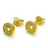 Sterling Silver Stud Earring, Polished, Golden Finish, 02.186.0147