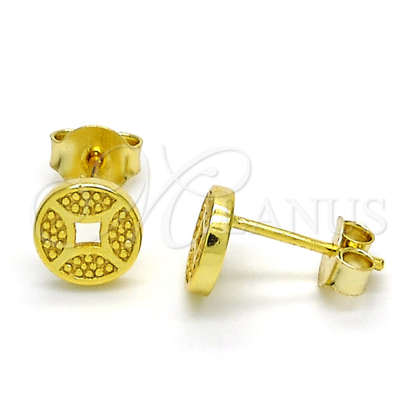 Sterling Silver Ring — Stud Earring Polished 02. — main product view — SKU 125203 | Plata 925 anillo — Stud Earring pulido 02. — SKU 125203