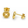 Sterling Silver Stud Earring, Polished, Golden Finish, 02.186.0147