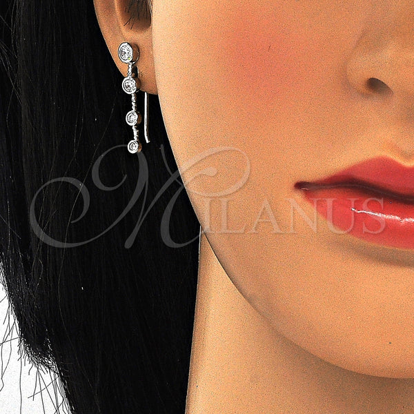 Sterling Silver Ring — Stud Earring with White Cubic Zirconia Polished 02. — alternate product view — SKU 125224 | Plata 925 anillo — Stud Earring with blanco Cubic Zirconia pulido 02. — SKU 125224