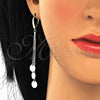 Sterling Silver Long Earring, Polished, Rhodium Finish, 02.186.0158.1