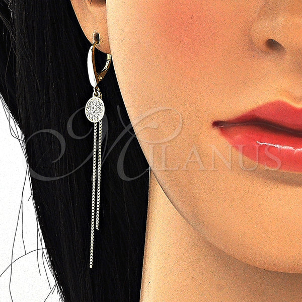 Sterling Silver Ring — Stud Earring with White Micro Pave Polished 02. — alternate product view — SKU 125231 | Plata 925 anillo — Stud Earring with blanco Micro Pave pulido 02. — SKU 125231