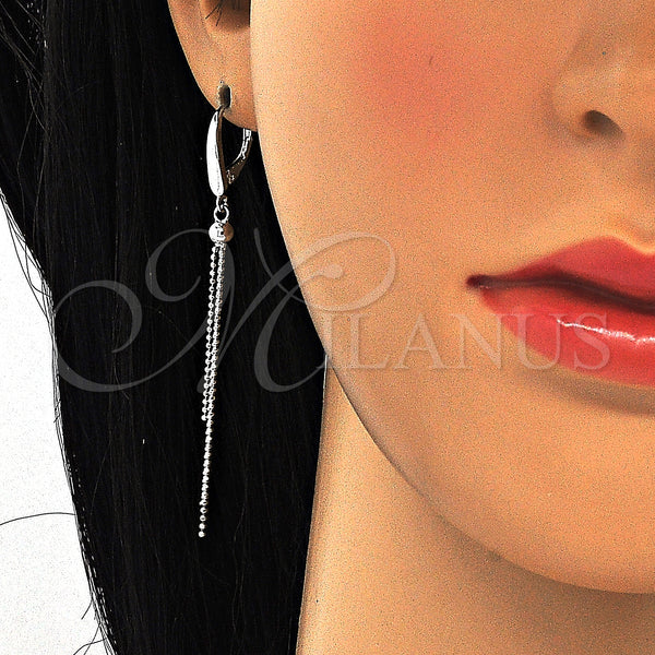 Sterling Silver Ring — Long Earring Polished 02. — alternate product view — SKU 125238 | Plata 925 anillo — Long Earring pulido 02. — SKU 125238