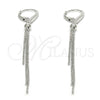 Sterling Silver Long Earring, Polished, Rhodium Finish, 02.186.0164.1