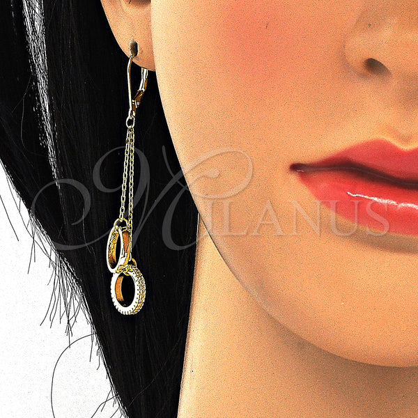 Sterling Silver Ring — Long Earring Love Design with White Cubic Zirconia — alternate product view — SKU 125241 | Plata 925 anillo — Long Earring Love diseño with blanco Cubic Zirconia — SKU 125241