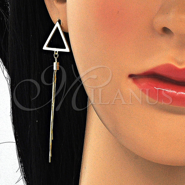 Sterling Silver Ring — Long Earring Polished 02. — alternate product view — SKU 125243 | Plata 925 anillo — Long Earring pulido 02. — SKU 125243