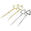 Sterling Silver Long Earring, Polished, Rhodium Finish, 02.186.0167.1