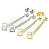 Sterling Silver Long Earring, Polished, Rhodium Finish, 02.186.0168.1