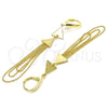 Sterling Silver Long Earring, Polished, Golden Finish, 02.186.0174