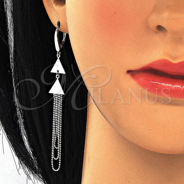 Sterling Silver Ring — Long Earring Polished 02. — alternate product view — SKU 125296 | Plata 925 anillo — Long Earring pulido 02. — SKU 125296