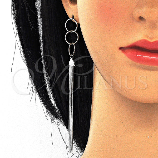 Sterling Silver Ring — Long Earring Polished 02. — main product view — SKU 125298 | Plata 925 anillo — Long Earring pulido 02. — SKU 125298