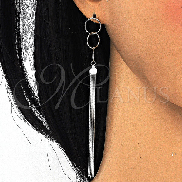 Sterling Silver Ring — Long Earring Polished 02. — alternate product view — SKU 125298 | Plata 925 anillo — Long Earring pulido 02. — SKU 125298
