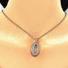 Oro Laminado Fancy Pendant, Gold Filled Style with White Cubic Zirconia, Polished, Golden Finish, 05.185.0020