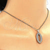 Oro Laminado Fancy Pendant, Gold Filled Style with White Cubic Zirconia, Polished, Golden Finish, 05.185.0020