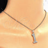 Oro Laminado Fancy Pendant, Gold Filled Style with White Cubic Zirconia, Polished, Golden Finish, 05.185.0021