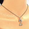 Oro Laminado Fancy Pendant, Gold Filled Style with White Cubic Zirconia, Polished, Golden Finish, 05.185.0022