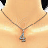 Oro Laminado Fancy Pendant, Gold Filled Style with White Cubic Zirconia, Polished, Golden Finish, 05.185.0024