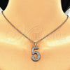 Oro Laminado Fancy Pendant, Gold Filled Style with White Cubic Zirconia, Polished, Golden Finish, 05.185.0025