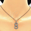 Oro Laminado Fancy Pendant, Gold Filled Style with White Cubic Zirconia, Polished, Golden Finish, 05.185.0028