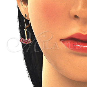 Gold Filled Ring — Dangle Earring with Pink Cubic Zirconia Polished 02.09. — main product view — SKU 125412 | Oro Laminado anillo — Dangle Earring with Pink Cubic Zirconia pulido 02.09. — SKU 125412