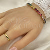 Gold Filled Bracelet — Tennis Bracelet with Multicolor Cubic Zirconia Polished 03. — alternate product view — SKU 125546 | Oro Laminado brazalete — Tennis Bracelet with Multicolor Cubic Zirconia pulido 03. — SKU 125546