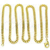 Oro Laminado Basic Necklace, Gold Filled Style Miami Cuban Design, Polished, Golden Finish, 04.213.0095.22 (Thickness, 22 Inches Length)