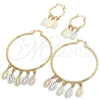 Oro Laminado Small Hoop, Gold Filled Style Guadalupe Design, Polished, Tricolor, 02.63.2661.20 for wholesale, additional product view 7