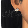 Plateada Plata Esterlina Aretes, vista 3 de la galería del producto de Plata 925 por Mayoreo, vista adicional 3 del producto