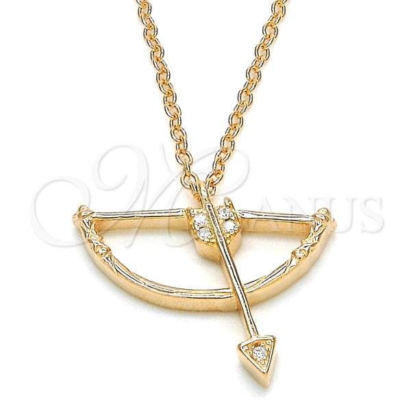 Sterling Silver Necklace — Pendant Necklace with White Cubic Zirconia Polished Rose — main product view — SKU 125712 | Plata 925 collar — Pendant Necklace with blanco Cubic Zirconia pulido Rose — SKU 125712