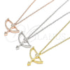 Sterling Silver Pendant Necklace, with White Cubic Zirconia, Polished, Golden Finish, 04.336.0059.2.16 (02 MM Thickness, 16 Inches Length)
