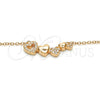 Sterling Silver Pendant Necklace, Heart Design, with White Cubic Zirconia, Polished, Rose Gold Finish, 04.336.0053.1.16 (02 MM Thickness, 16 Inches Length)
